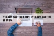 广东麻将怎么打大小牌的（广东麻将怎么打图解 初学）