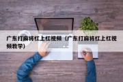 广东打麻将杠上杠视频（广东打麻将杠上杠视频教学）