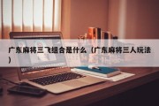 广东麻将三飞组合是什么（广东麻将三人玩法）