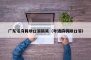 广东话麻将顺口溜搞笑（粤语麻将顺口溜）